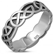 Celtic Knot Mens Band Ring, rp135